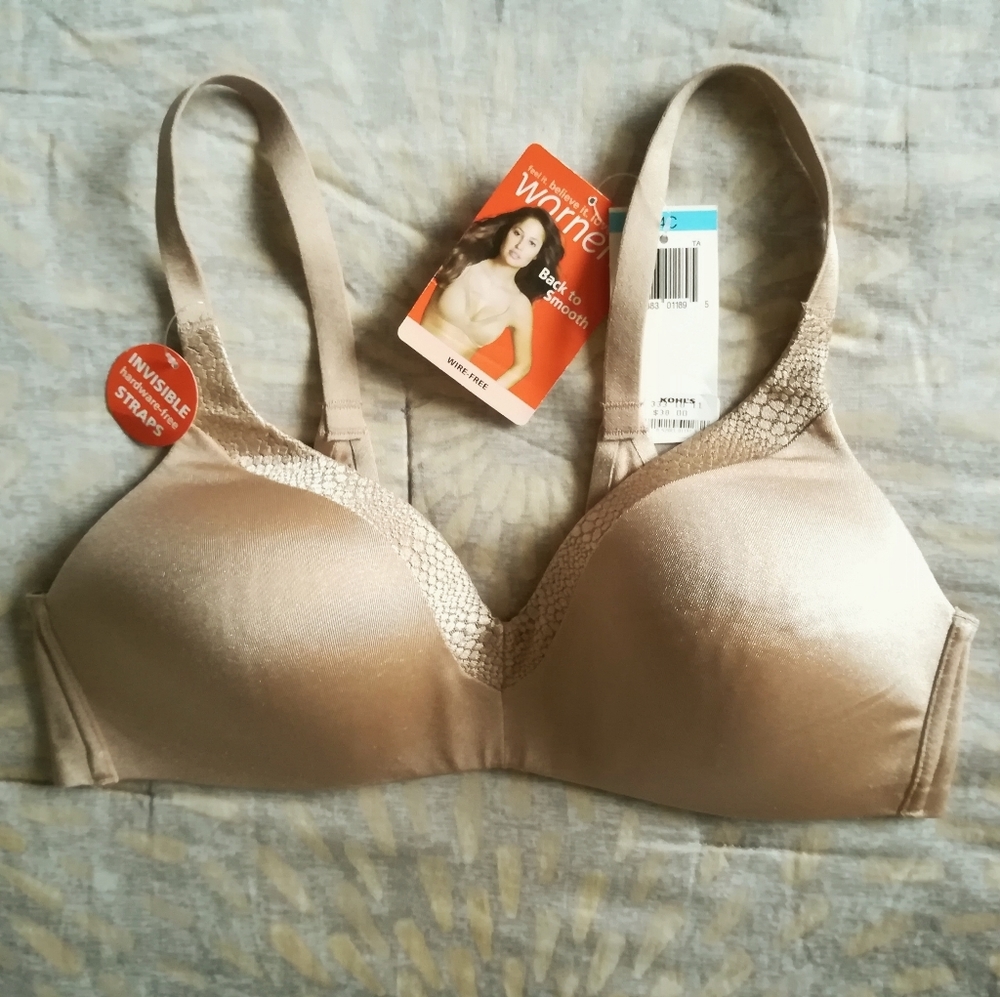 Warner's silky smooth wire free bra size 34 C